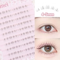 빈메이 노글루 언더속눈썹 4-5mm 타고난듯 자연스러운 언더래쉬 풀 필요없음 대용량 100모, 1개, 언더