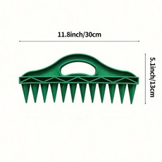 파종기 모종이식 간편기 1개 내구성 있는 휴대용 플라스틱 파종 및 펀칭 도구 12홀 퀵 원예 씨앗 간격, bo zhong qi