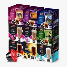 카페르네 네스카페 돌체구스토 호환 캡슐커피 16개입 9종 골라담기, 그란데 디카페인, 7g, 1개