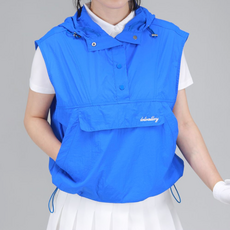 로로얼로이 여성 골프조끼 여름 샤인블루 경량 아노락 바람막이 골프베스트