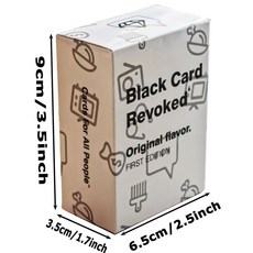 臺灣發貨-跨境black card revoked third 全英文卡牌聚會紙牌玩具遊戲, FIRST EDITION 白色, 1個