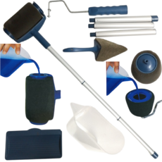 鯨魚網購 填充式牆面粉刷滾筒刷6件組, 1個, 油漆滾筒刷(全配)