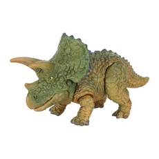 BANDAI 生物大圖鑑 恐龍 扭蛋 轉蛋 蛋樂寶, 1個, 三角龍 綠色