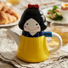 이루모아 예쁜 도자기 티포트 티팟 티 메이커 차주전자, 1개, 혼합색상
