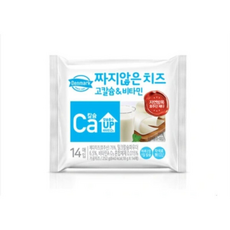 덴마크 짜지않은 치즈 고칼슘/비타민, 10개, 252g
