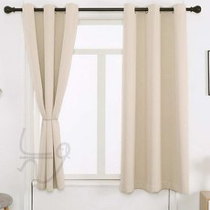 늘ways 암막커튼 2장 베이지 아일렛커튼