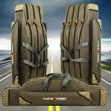 DFMEI 大肚釣魚揹包牛津布加厚迷彩釣魚包 雙層三層杆包 漁具包供應, 如圖