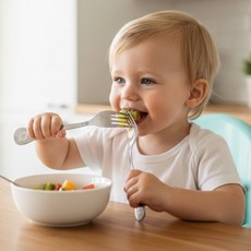 덕덕 유아 스픈 포크 2P, 스마일