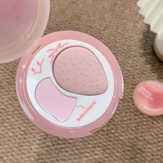 小奧丁同款 雙拼高光 霜狀粉狀 kakashow雙拼高光盤 細膩貼膚 高光腮紅一體盤 粉色膨脹 啞光 L.F.S, 1個, 02#牛奶草莓