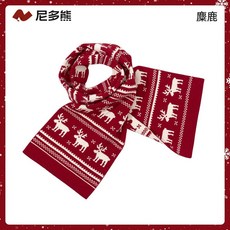 尼多熊 兒童圍巾 麋鹿圖案