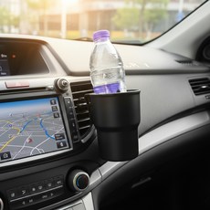 차량용 듀얼클립 블랙 카컵홀더 송풍구형, 1개