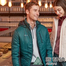 ATUNAS歐都納男MORE MORE HOT石墨烯纖維保暖外套(A1GA2232M金屬綠 )