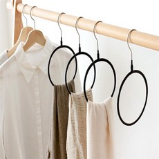 온지니 원형 스카프걸이 1P 논슬립옷걸이, 화이트