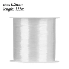 강력한 낚싯줄 슈퍼 파워 피쉬 라인 와이어 PE 나일론 크리스탈 스레드 모노필라멘트 낚시 액세서리 바다, 06 0.2mm -155m