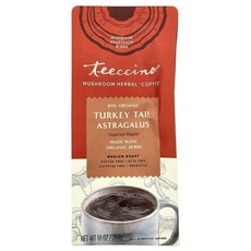 티치노 109990 커피 구름버섯 황기 메이플 미디엄로스트 디카페인 284g, 1개