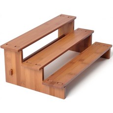 진도윈 캐비닛 스파이스 정리함 3단 양념 및 양념장 주방 1 다크 대나무, Dark Bamboo