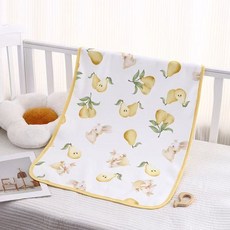 隔尿墊嬰兒童夏季防水透氣可水洗大尺寸寶寶隔夜牀單牀墊, 梨子小兔