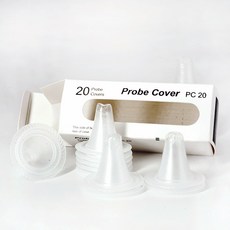 비엠 체온계필터캡 귀적외선 체온계렌즈필터캡 20매 브라운호환 렌즈 리필 프로브커버, 1세트
