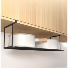 벽걸이 천장선반 주방 카페 정리대 랙 식당 업소용 세로 부엌 행거봉 가로 높이 홑겹, 블랙 소형