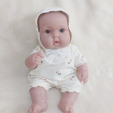 베렝구어옷 36cm목욕놀이 인형옷 (인형미포함) 바디슈트+보닛, 1개