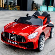 메르세데스 벤츠 클래식 어린이 전동차, 전력 구동, 레드(2륜+자체 운전+원격 제어+스윙+블루투스+가죽 시, 1개