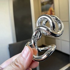 Tangle官方正版 扭扭樂寶石Gems 解壓神器 ADHD專注力訓練手指玩具繩, 【國創高配-正版Uniloop】銀色, 1個