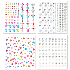 펴나나다 4종 페이스 큐빅 스티커, 1세트, 혼합색상