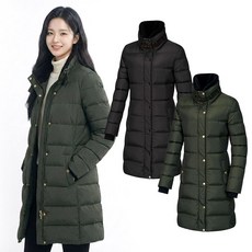 비티알 비티알 여성 겨울 덕다운 골프 롱패딩 자켓 BSC803OO4W