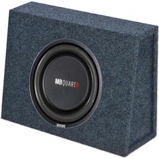 엠비 쿼트 400 와트 10인치 얕은 서브우퍼와 큐 파워 슬림 서브 박스 인클로저