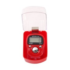 小邑的家 盒裝迷你LED手指計數器 念佛計數器 電子計數器，輕巧便攜，LED顯示清晰, 紅色, 1個