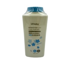 US BABY 優生嬰兒爽身粉 300公克, 1個, 優生日本吉野櫻花涼性玉米爽身粉