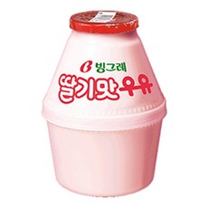 빙그레 딸기맛 우유 4개, 240ml