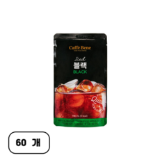 카페베네 커피파우치 블랙, 190ml, 60개