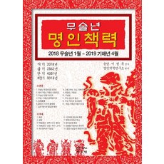 무술년 명인책력:2018 무술년 1월~2019 기해년 4월, JMG