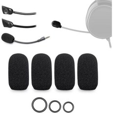 4개 세트 마이크 폼 커버 스틸시리즈 아크티스 1 3 5 7 7P 7X 9 9X 프로 프라임 노바 시리즈 헤드셋 3가지 크기 12개 오링 - 윈드스크린 팝 필터