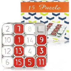 두뇌 회전 퍼즐 난이도 높은 분리 성인용 빨간색 및 흰색 숫자 슬라이딩 교육용 슬라이드, 두뇌 회전 퍼즐 난이도 높은 분리 성인용 빨간색 및 흰