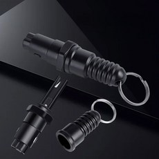 Nvx 1개 자동차 안전 텅스텐 스틸 해머 U자형 오프닝 커터 2-in-1 미니 스트라이커 윈도우 브레이커, 1)1