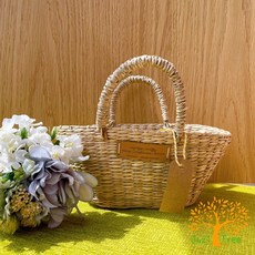 橘荷屋 現貨 荷蘭 Just Dutch 米飛兔娃娃配件 原色手工編織手提籃 miffy, 1個