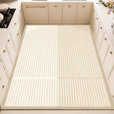 대형 두꺼운 미끄럼 방지 세면 방수 소프트 규조 머드 주방 매트, B02, 1개