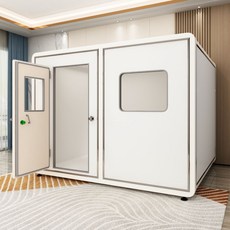 방음부스 방음실 학습용 및 노래 악기 연습공간 실내 라이브방송실 넓고 쾌적한 실내공간, 2.4x2.4x2.1 강력한 방음, 1개