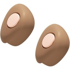 밀리스텐 2pcs 브라운 가구 코너 프로텍터 안전 충돌 방지 테이블 커버를 위한 실리콘 엣지 가드 거실용 샤프