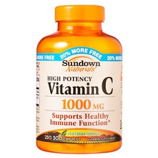 SUNDOWN NATURALS 日落恩賜 無糖無麩質維他命C錠 1000mg, 1個, 300 件