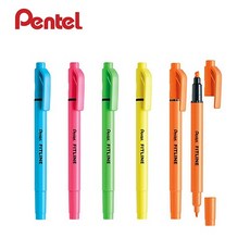 [펜텔] 피트라인 형광펜, 핑크