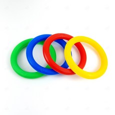 NO.1 플라스틱 링 받침대 수박 멜론 축구공 농구공 매대 진열 전시 판매 거치대 줄서기 카트 연결 손잡이, 13cm 그린, 1개