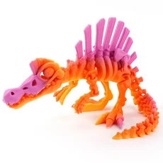 3D 인쇄 공룡 움직일 수있는 Echinosaurus 입상 드래곤 뼈 모델 데스크탑 공예 장식 어린이를위한 크리 에, 01 13.5cm, 14 Color 15