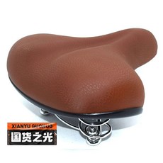 自行車坐墊 防水 減震 彈簧 皮革 通用型, 如圖所示, 1個