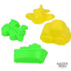 4종세트 놀이도구 해변놀이 모래조각 모래놀이 몰드_교통수단 (4종세트), 1개