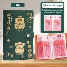 100 봉투 돈 절약 도전 커플 비밀번호 잠금 장치가있는 노트 저축 바인더 재사용 가능한 예산 도서, 07 A20