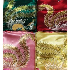 혼수용이불 정통 항주 실크 부드러운 새틴 웨딩 질감 침구 골드 스레드 브로케이드 커버, [09] 로즈 레드 드래곤과 피닉스 원앙이 두꺼워졌습니, [03] 200X230cm 고급이불커버