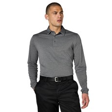 Callaway 남성용 긴소매 수분 흡수 골프 폴로 셔츠 신축성 있는 원단 (빅 & 톨 가능) Quiet Shade HeaTHE 더r L 297929